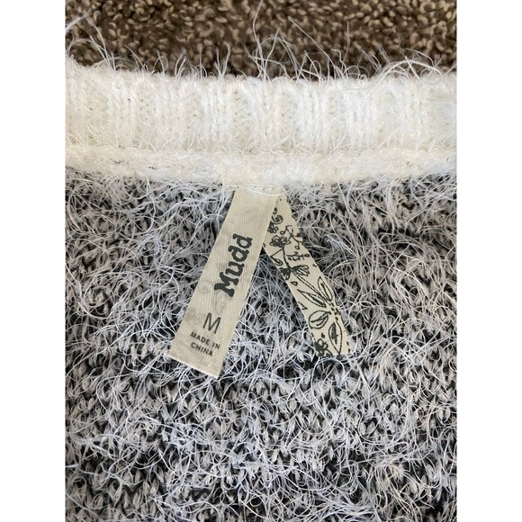 Mudd Zebra Print Fuzzy Open Front Cardigan – Size Medium – NWT - Picture 3 of 7